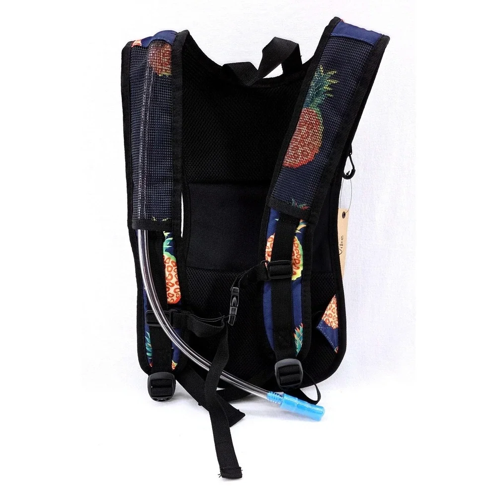 NWT Vibe‎ Festival Gear Hydration Pineapples Backpack - Size 16x7x7.5